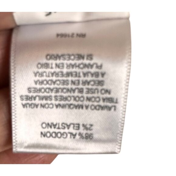 Ralph Lauren Size 12P Petite White Pants Elastic Waist Cotton Blend - Picture 7 of 9